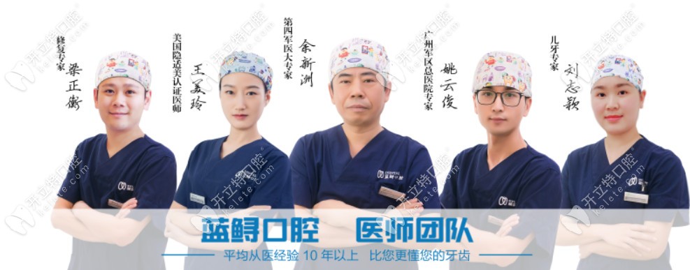 南京蓝鲟口腔的医生团队