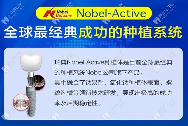 nobel active种植体介绍