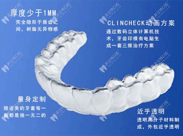 隐适美隐形牙套的特点