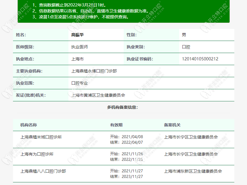 鼎植口腔<!--<i data=20240703-sp></i>-->华医生的资质