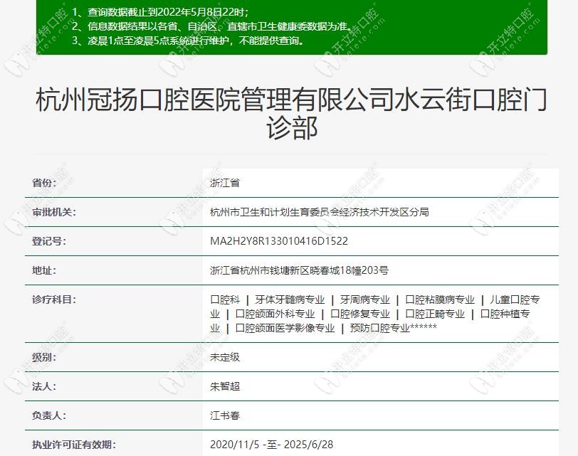 杭州冠扬口腔水云街店