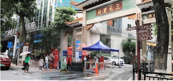 三元里牌坊示意圖