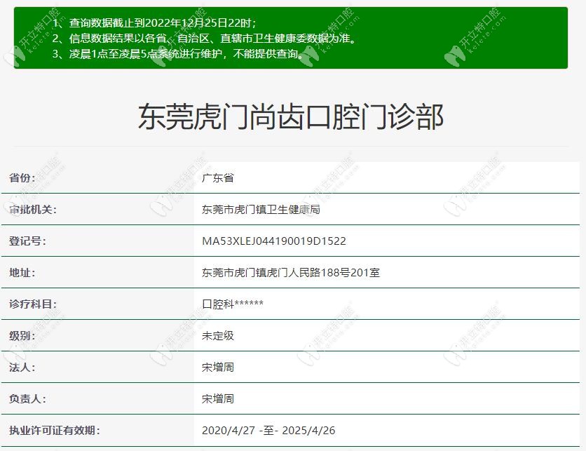 東莞尚齒口腔醫(yī)療資質