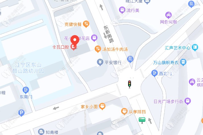 南京卡瓦口腔线路图