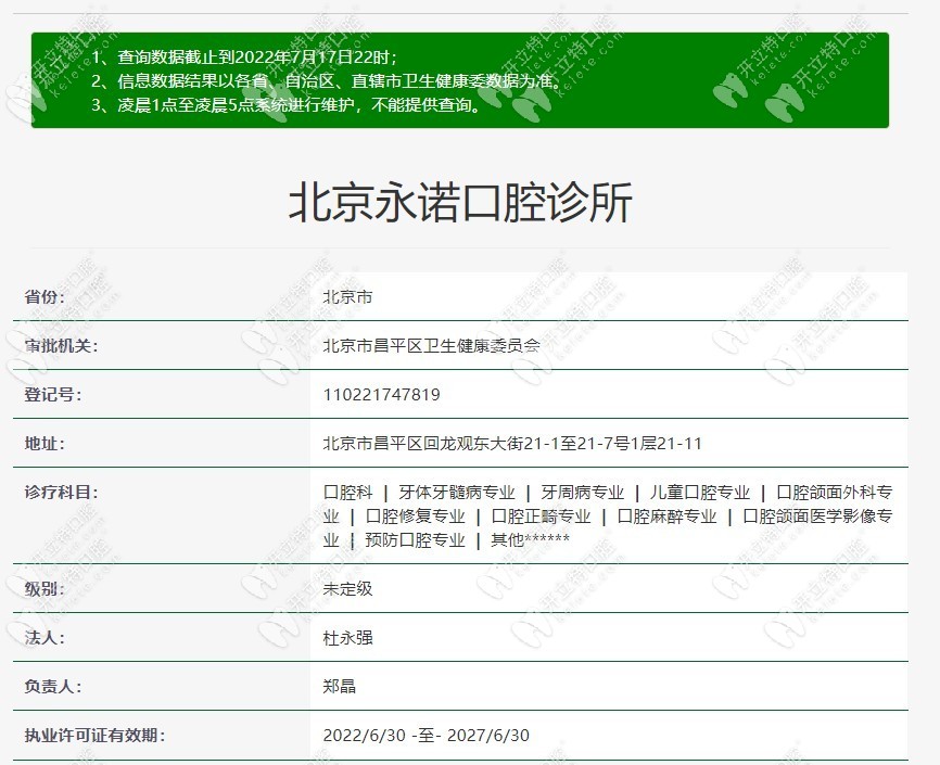 北京永诺口腔诊所