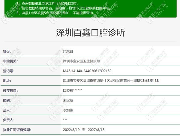 深圳百鑫口腔診所