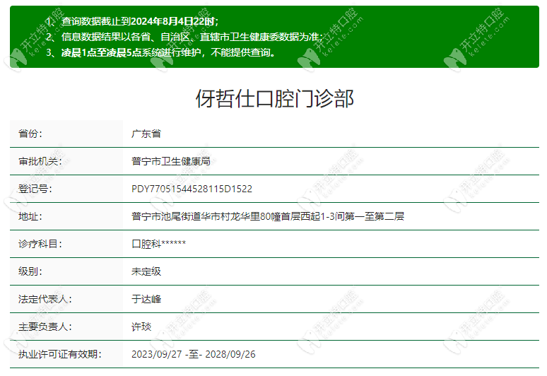 揭阳伢哲仕口腔门诊部www.kelete.com