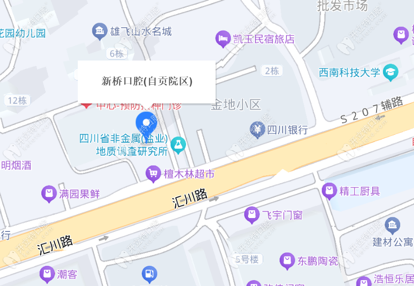 自贡新桥口腔医院地址