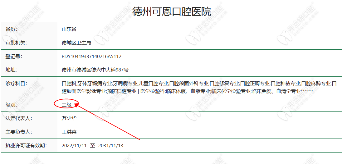 德州可恩口腔医院资质正规