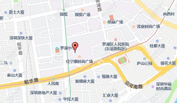 深圳自有光口腔地址及地鐵路線、公交路線