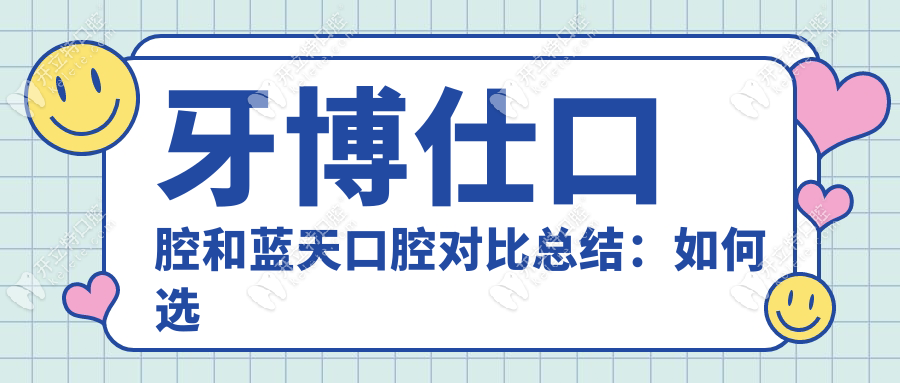 牙博仕口腔和蓝天口腔对比总结：如何选择？