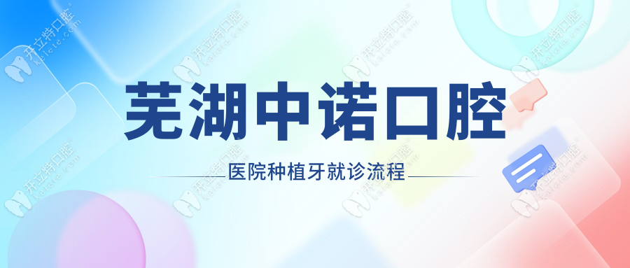 蕪湖中諾口腔醫(yī)院種植牙就診流程
