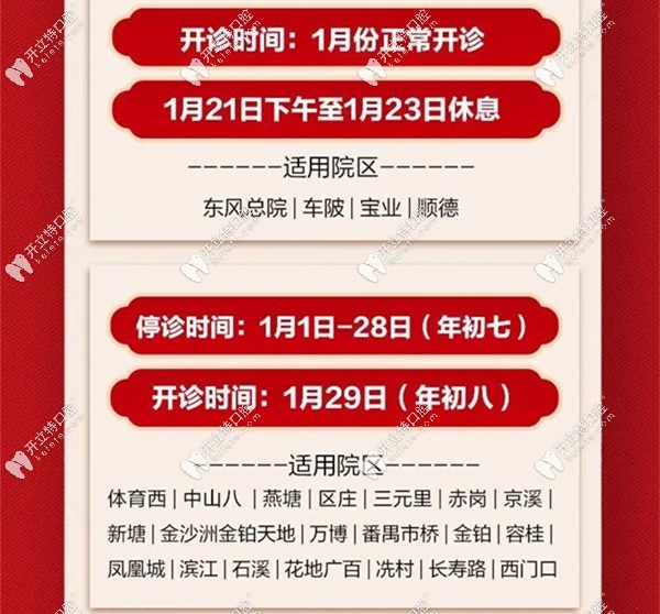 德倫口腔停診門店名稱及開診營業(yè)時間