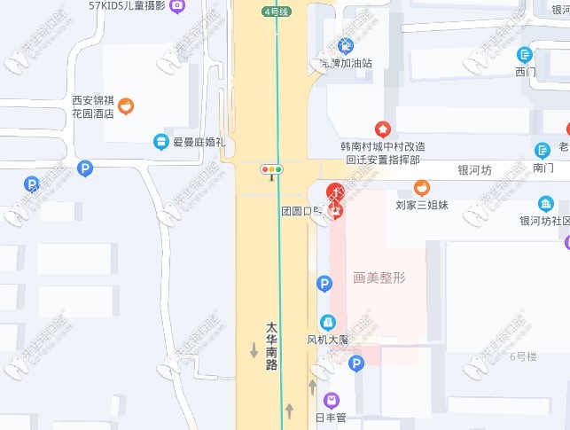 西安團(tuán)圓口腔醫(yī)院位置