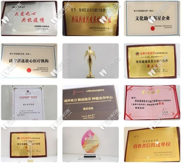 西安圣貝牙科榮譽(yù)