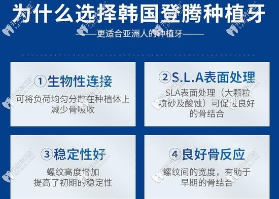 韩国登腾种植牙优势