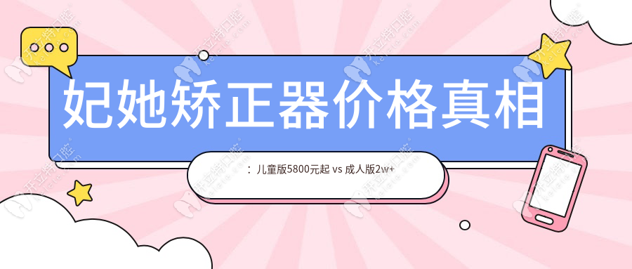 妃她正畸矯正器價(jià)格貴嗎?兒童矯正僅5800元,附6種型號(hào)對(duì)比