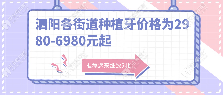 泗陽(yáng)各街道種植牙價(jià)格為2980-6980元起