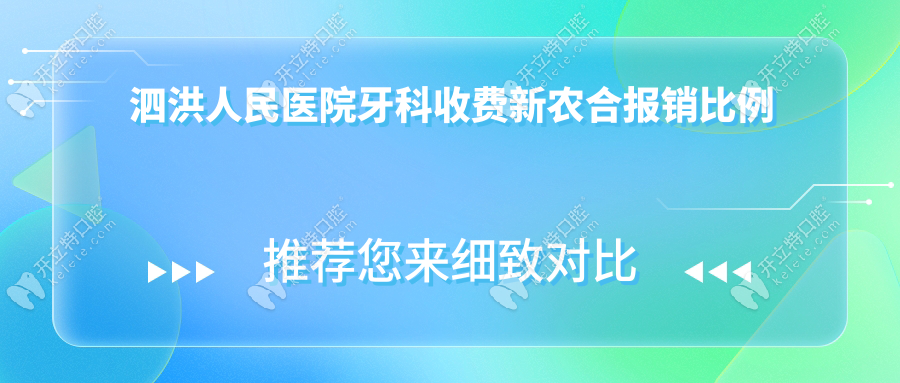 泗洪人民醫(yī)院牙科收費(fèi)新農(nóng)合報(bào)銷比例