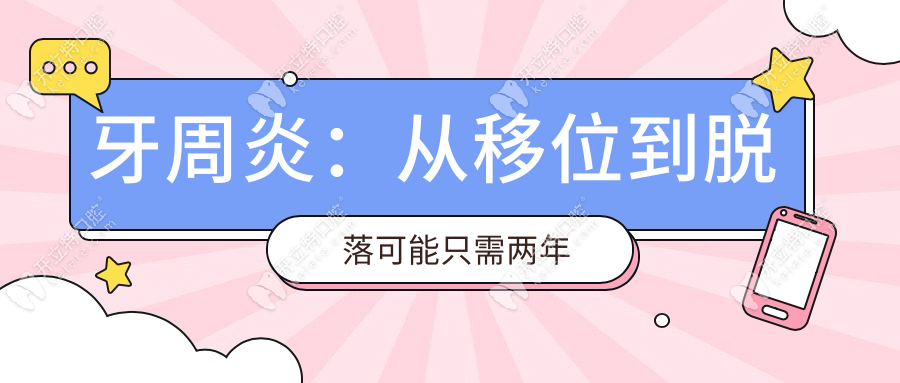 牙周炎：從移位到脫落可能只需兩年