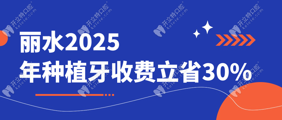 麗水2025年種植牙收費(fèi)立省30%