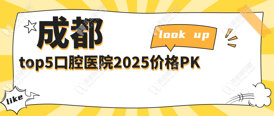 成都top5口腔醫(yī)院2025價(jià)格PK