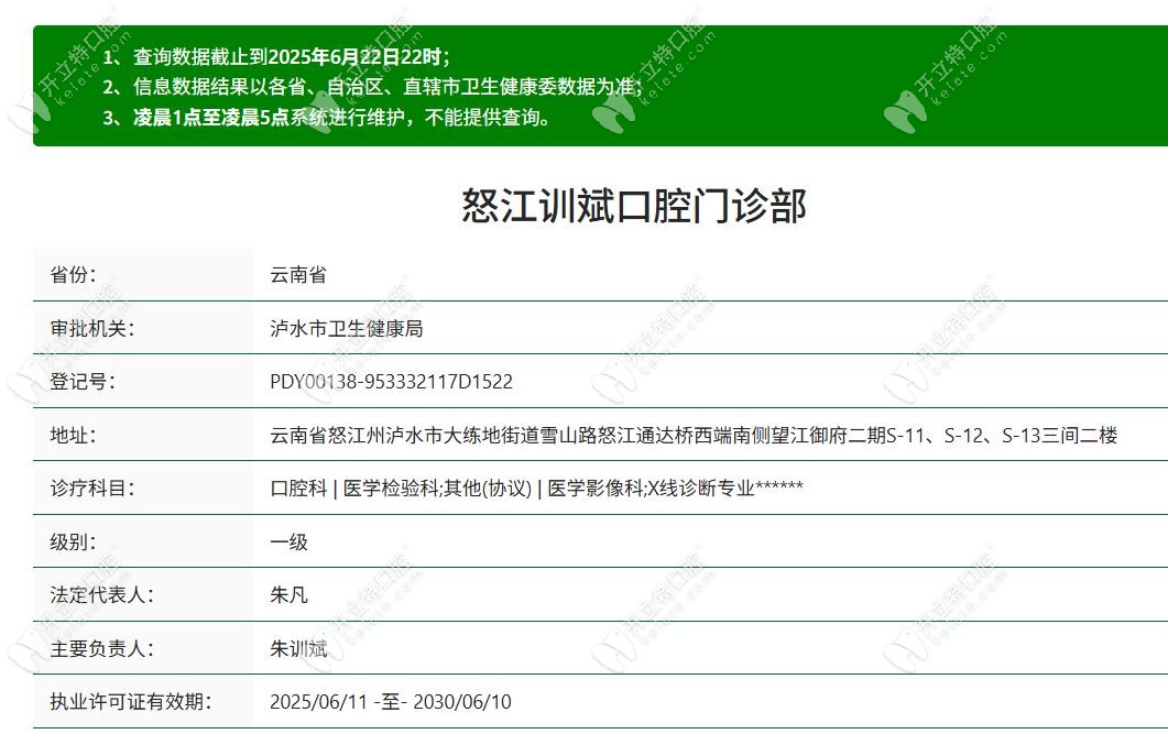 怒江訓斌口腔門診部