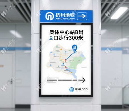 杭州雅萊齒科奧體中心店地鐵