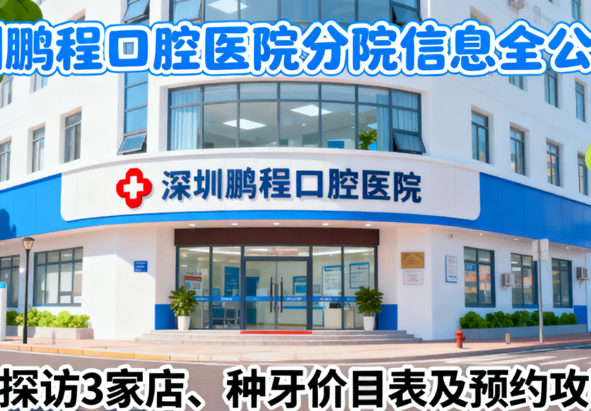 深圳鵬程口腔醫(yī)院有幾家分院？實地探訪3家店，種牙價目表+預(yù)約攻略全公開