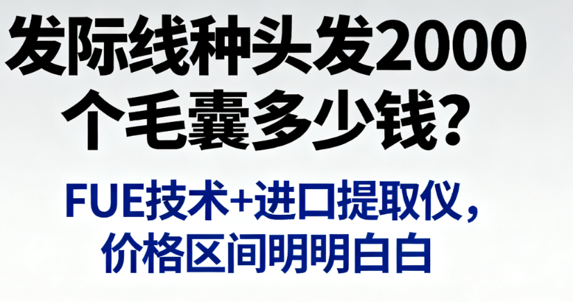 发际线种头发2000个毛囊多少钱