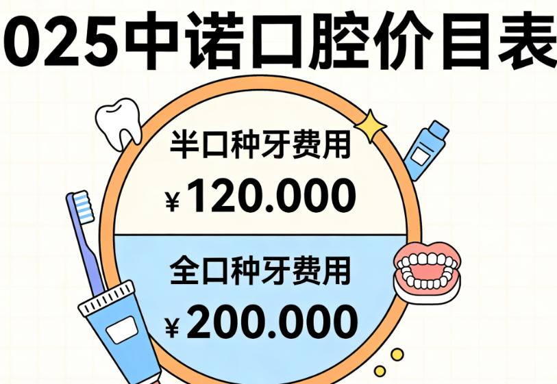 常州中諾口腔種牙附加費(fèi)用說明