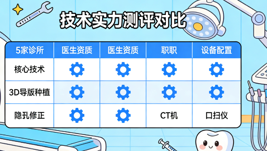 昌源附近私立牙科診所的技術(shù)與設(shè)備對(duì)比