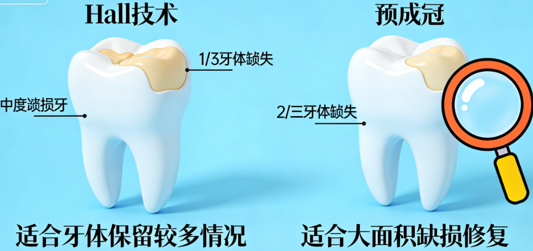 hall技術(shù)與預成冠的操作流程——從“15分鐘補牙”到“1小時戴冠”的差異
