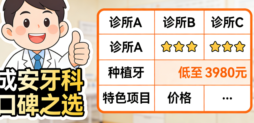 成安牙科口碑好的私立牙科真實情況對比