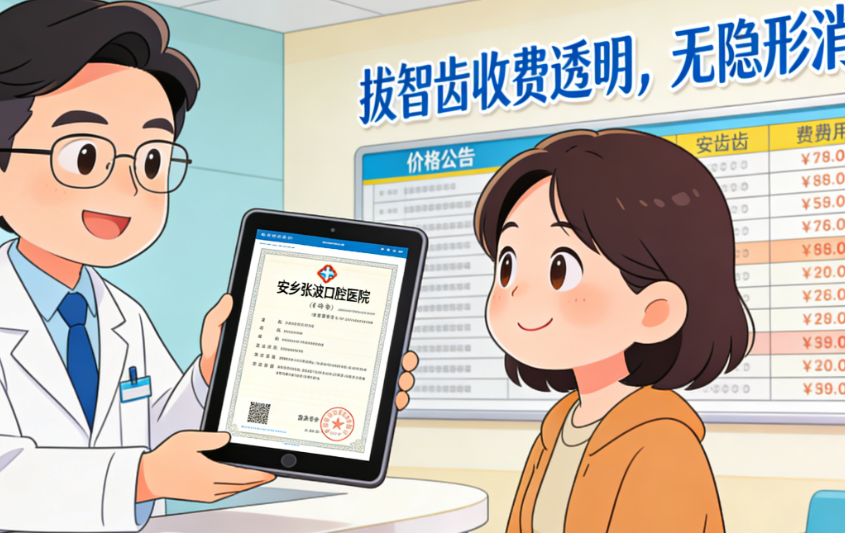 安鄉(xiāng)張波口腔醫(yī)院是正規(guī)醫(yī)院嗎？查證工商備案，拔智齒收費透明無隱形消費