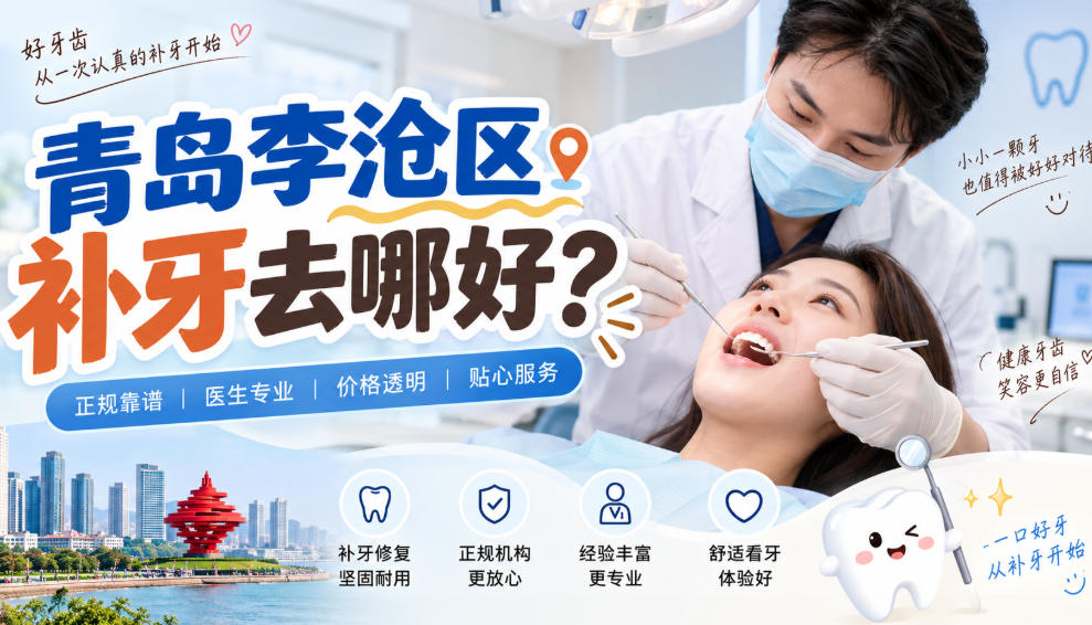 2026青岛李沧区补牙去哪好？3家正规口腔门诊对比（医保定点/价格/医生资质）
